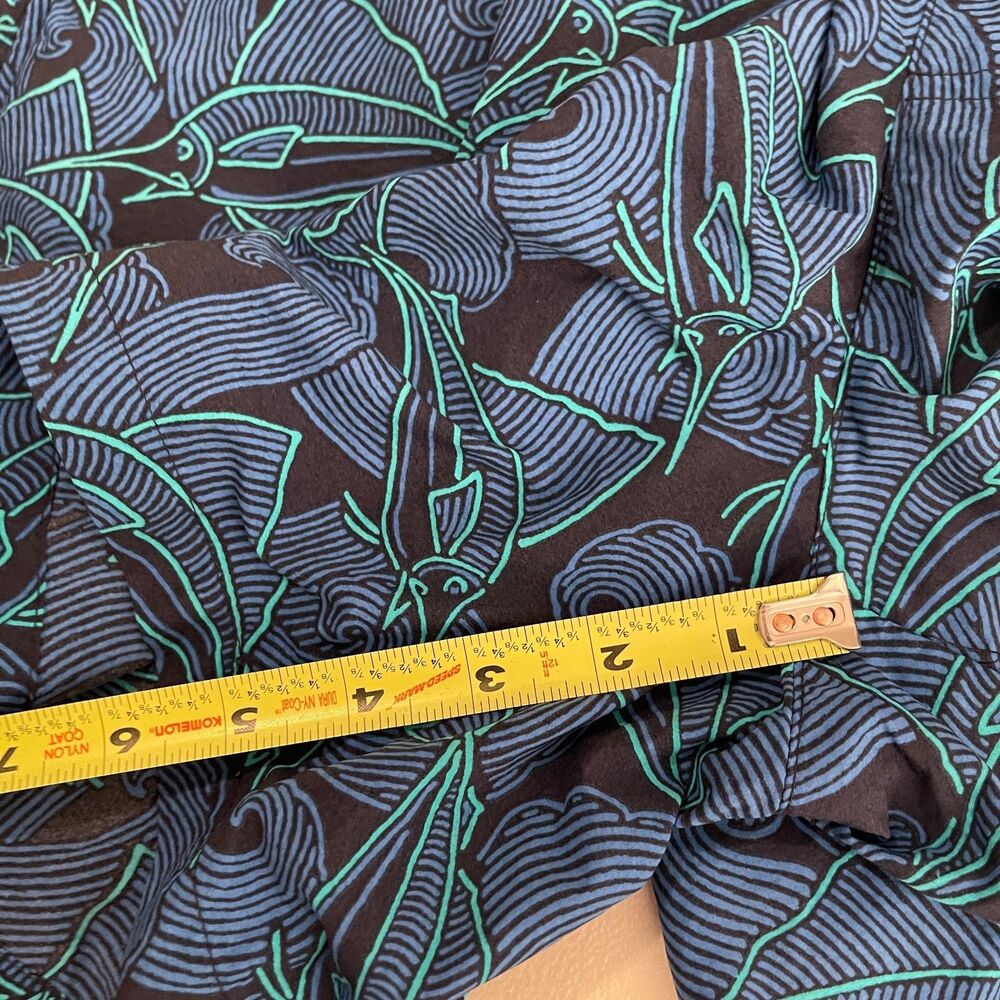 Columbia Swim Shorts Men's Large Blue Printed Line Trunks Bathing Suit - Picture 10 of 10